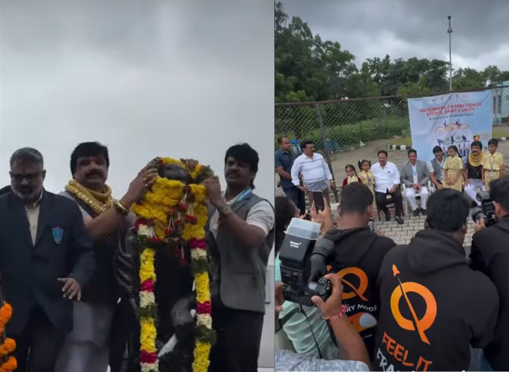 జాతీయ క్రీడ దినోత్సవం సందర్భంగా గచ్చిబౌలి స్టేడియంలో నిర్వహించిన కార్యక్రమంలో పాల్గొనడం జరిగింది…
