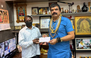 అనారోగ్యంతో మృతి చెందిన వ్యక్తి కుటుంబ  సభ్యుడికి రూ. 10 వేల ఆర్థిక సహాయం అందజేత…