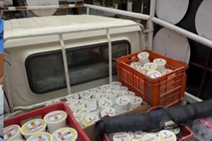 Meals and water prepared for Pulse Polio health workers