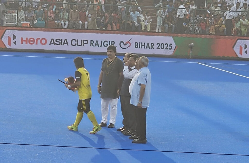 ఆసియా కప్ హాకీ 🏑 లో భాగంగా RAJGAR, BIHAR లో జరుగుతున్న హాకీ ఆసియా కప్ లో ముఖ్య అతిథిగా హాజరుకావడం జరిగింది.