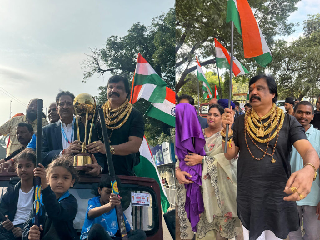 తమిళనాడు లో నవంబర్ 28 నుండి డిసెంబర్ 10 వరకు నిర్వహిస్తున్న హకీ వరల్డ్ కప్ ( జూనియర్ బాలుర ) ట్రోఫి ర్యాలీ లో భాగంగా హైద్రబాద్ వచ్చిన కప్ ను అదివారం నెక్లెస్ రోడ్డు నుండి జింఖానా గ్రౌండ్ వరకు ర్యాలీ నిర్వహించడం జరిగింది…