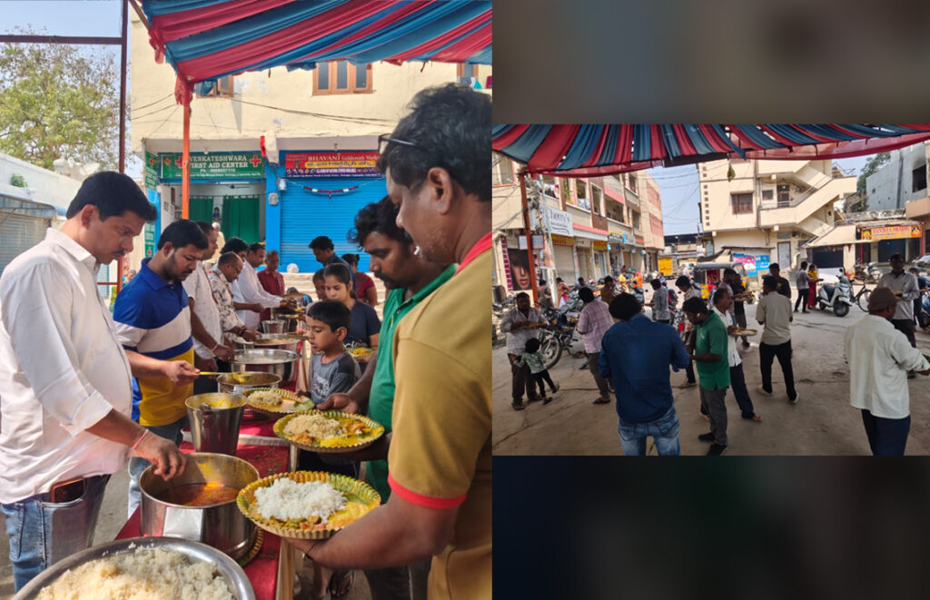 అమావాస్యను పురస్కరించుకొని (34 వ నెల) తారానగర్ తుల్జాభవానీ దేవాలయం వద్ద అన్న ప్రసాద (భోజన) కార్యక్రమం ఏర్పాటు చేయడం జరిగింది…