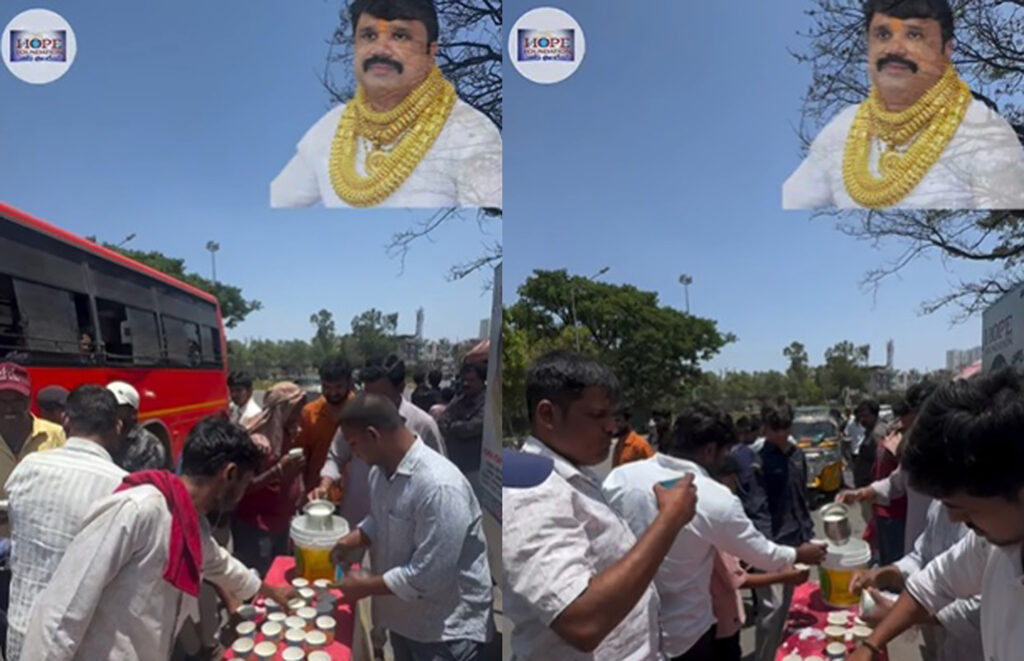 వేసవి కాలం సందర్బంగా బిహెచ్‌ఈఎల్ చౌరస్తా వద్ద పాదచారులకు, వాహనదారులకు మజ్జిగ పంపిణీ కార్యక్రమం…
