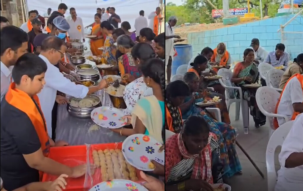 బసవేశ్వరుని 891వ జయంతి సందర్బంగా షాబాద్ గ్రామంలో అన్నప్రసాద పంపిణీ…